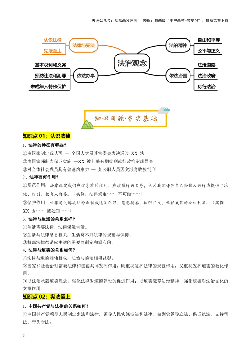 单元07：法律基础（讲义）-2025年中考道德与法治二轮复习（全国通用）_02中考总复习（2026版更新中）_07-道法-中考总复习_2025中考复习资料_2025中考二轮课件ppt+讲义+练习道法_讲义