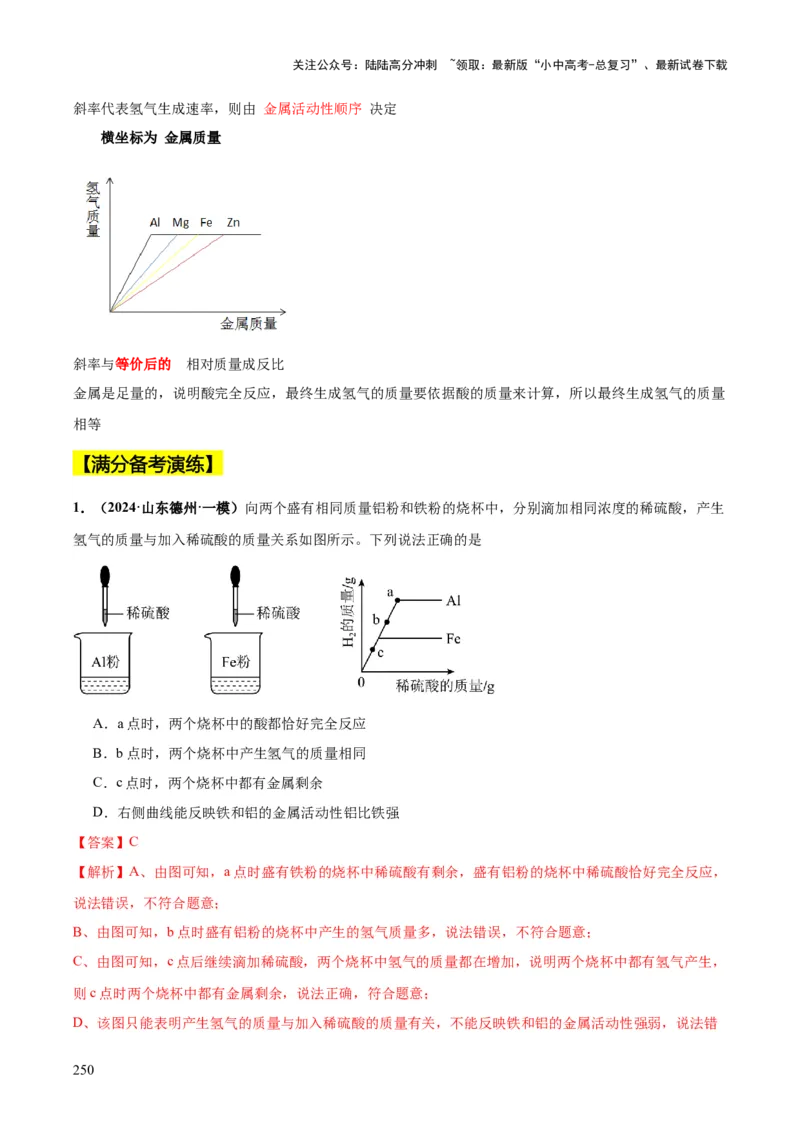 化学-2024年中考考前最后一课_02中考总复习（2026版更新中）_05-化学-中考总复习_2024年中考复习资料_三轮复习