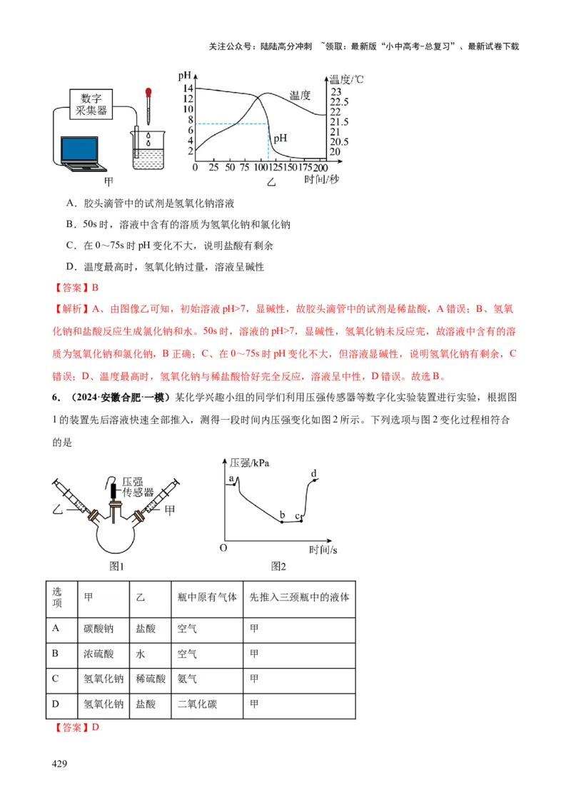 化学-2024年中考考前最后一课_02中考总复习（2026版更新中）_05-化学-中考总复习_2024年中考复习资料_三轮复习