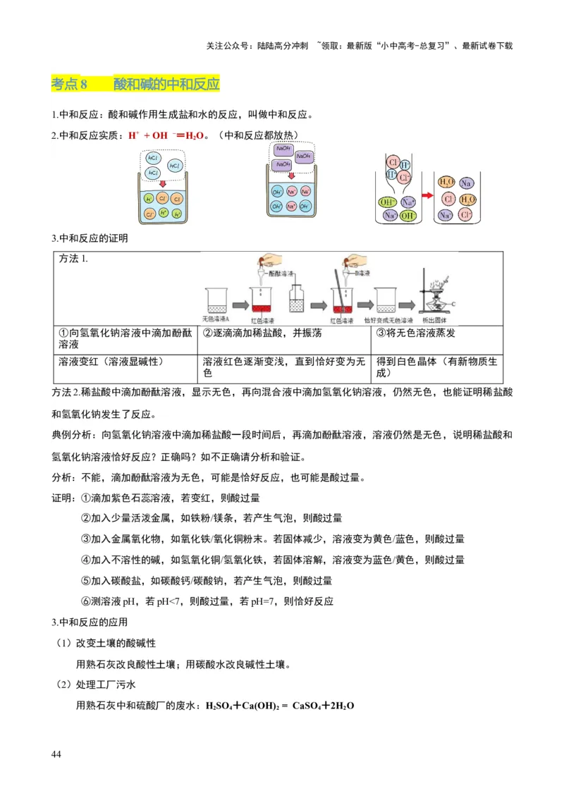 化学-2024年中考考前最后一课_02中考总复习（2026版更新中）_05-化学-中考总复习_2024年中考复习资料_三轮复习