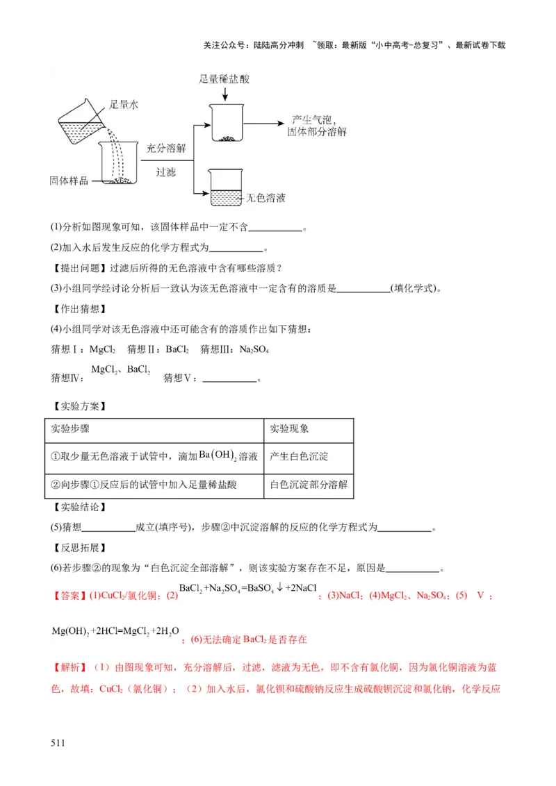 化学-2024年中考考前最后一课_02中考总复习（2026版更新中）_05-化学-中考总复习_2024年中考复习资料_三轮复习