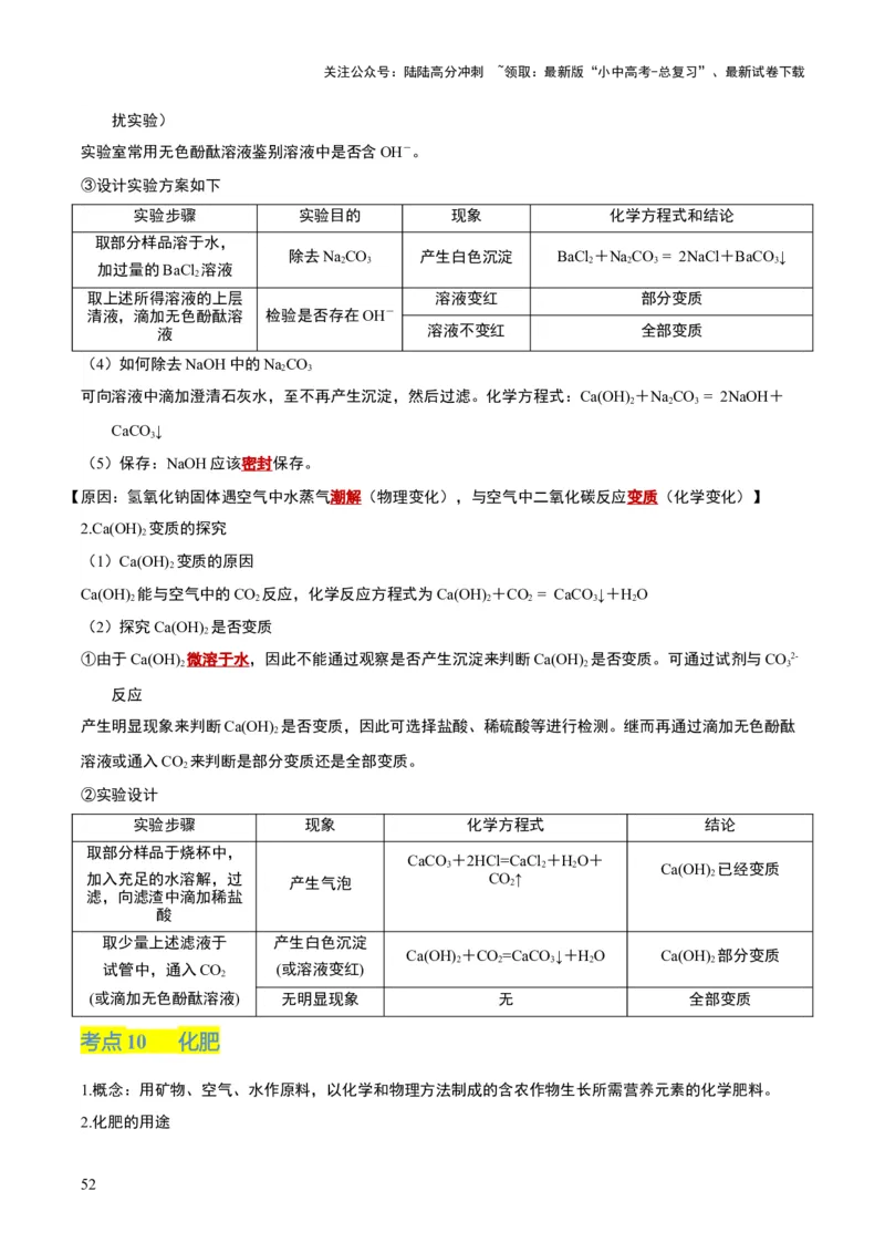 化学-2024年中考考前最后一课_02中考总复习（2026版更新中）_05-化学-中考总复习_2024年中考复习资料_三轮复习