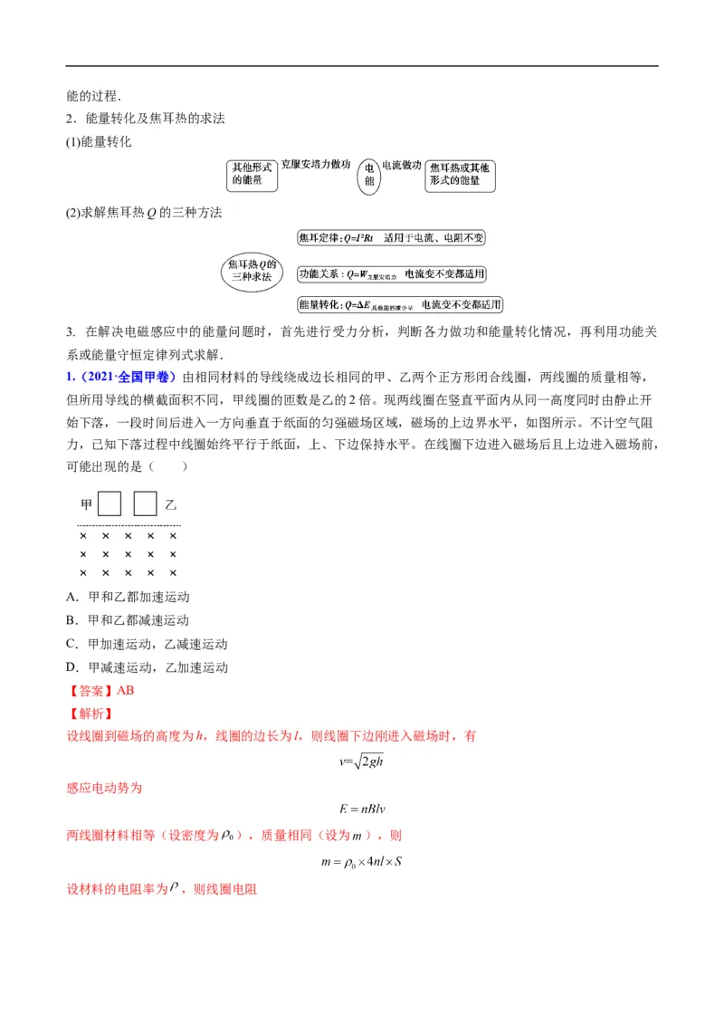 专题12：电磁感应定律及应用（解析版）_4.2025物理总复习_赠品通用版（老高考）复习资料_二轮复习_2023年高考物理毕业班二轮热点题型归纳与变式演练（全国通用）