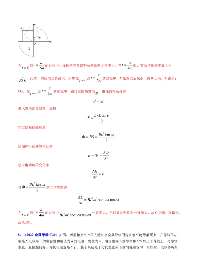 专题12：电磁感应定律及应用（解析版）_4.2025物理总复习_赠品通用版（老高考）复习资料_二轮复习_2023年高考物理毕业班二轮热点题型归纳与变式演练（全国通用）