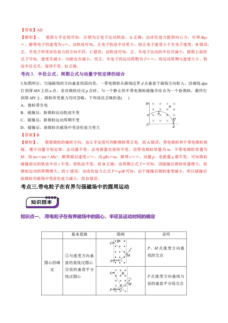 第47讲带电粒子在磁场中的运动（讲义）（解析版）_4.2025物理总复习_2025年新高考资料_一轮复习_2025年高考物理一轮复习讲练测（新教材新高考）