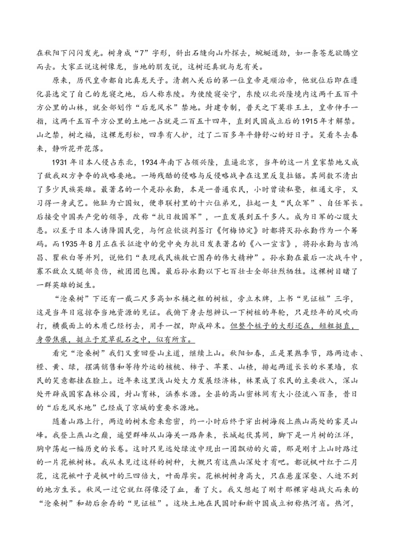 2025届高考语文一轮复习散文阅读精测卷（1）（含答案）(1)_1.2025语文总复习_2025年新高考资料_一轮复习_2025届高考语文一轮复习散文阅读精测卷（含答案）（完结）