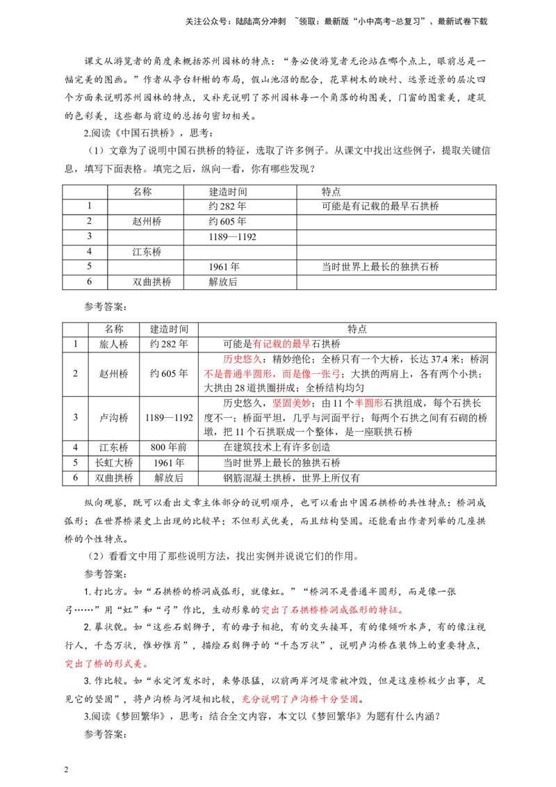 中考说明对象的特征专题复习教学设计_02中考总复习（2026版更新中）_01-语文-中考总复习_2025年中考资料_备考2025中考语文二轮专项复习课件+教案+导学案