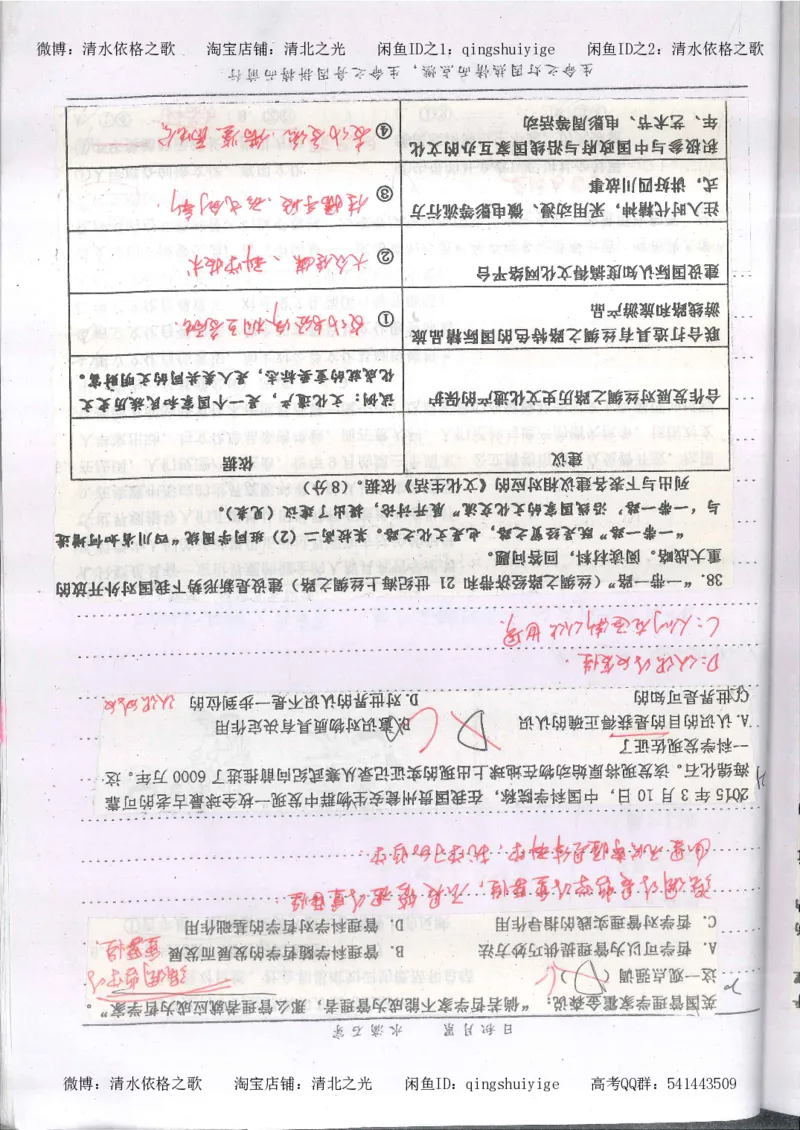 3.衡水中学高考积累与改错_高二政治（第1本）_277页_高中衡水学霸笔记_高中全部赠品_错题集高中九科_政治积累与改错