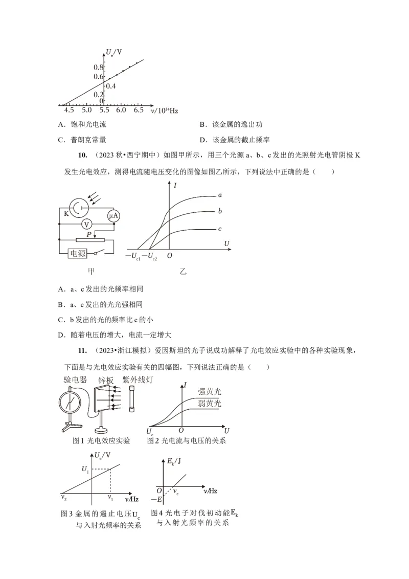 第34讲　光电效应波粒二象性（原卷版）_4.2025物理总复习_2025年新高考资料_一轮复习_2025届高考物理一轮复习考点精讲精练（全国通用）（完结）