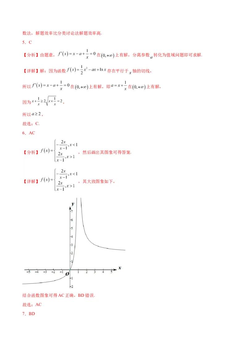 专项精练第05课函数的单调性与最值-2024年新高考数学分层专项精练（解析版）_2.2025数学总复习_2024年新高考资料_3.2024专项复习_专项精练2024年新高考数学分层专项精练