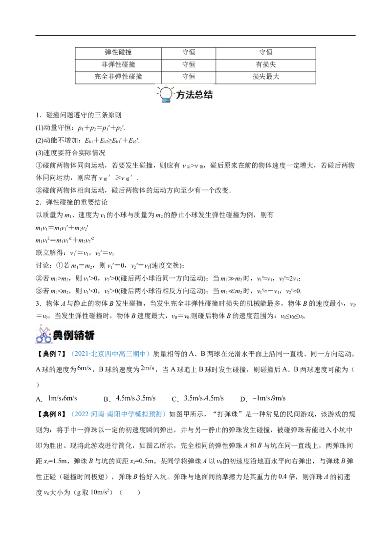 专题17动量守恒定律及应用&mdash;&mdash;全攻略备战2023年高考物理一轮重难点复习（原卷版）_4.2025物理总复习_2023年新高复习资料_一轮复习_全攻略备战2023年高考物理一轮重难点复习