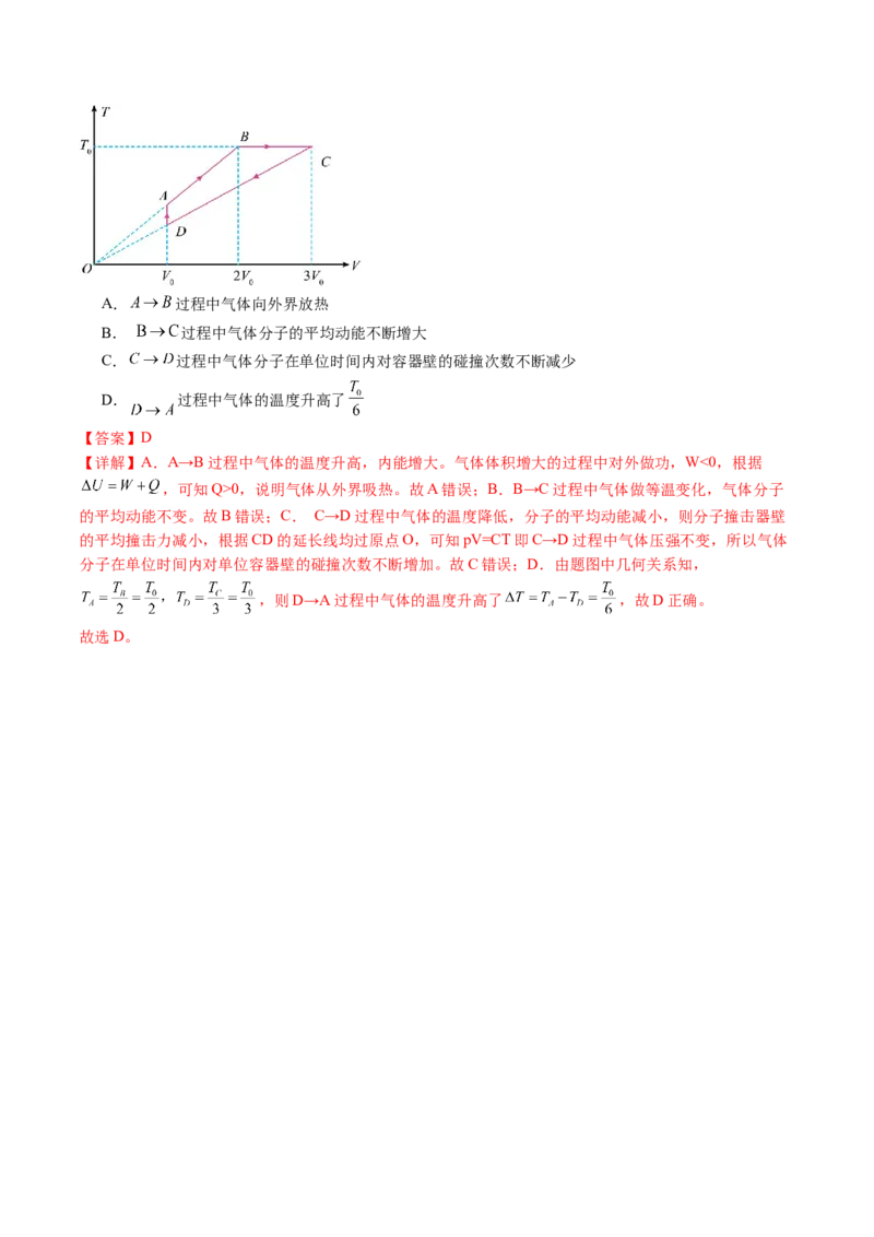 专题17热学（讲义）（解析版）_4.2025物理总复习_2024年新高考资料_2.2024二轮复习_2024年高考物理二轮复习讲练测（新教材新高考）