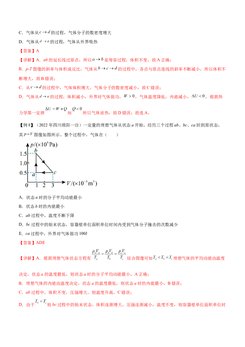 专题13热学（精讲）_4.2025物理总复习_赠品通用版（老高考）复习资料_二轮复习_2023年高考物理二轮复习讲练测（全国通用）288435117