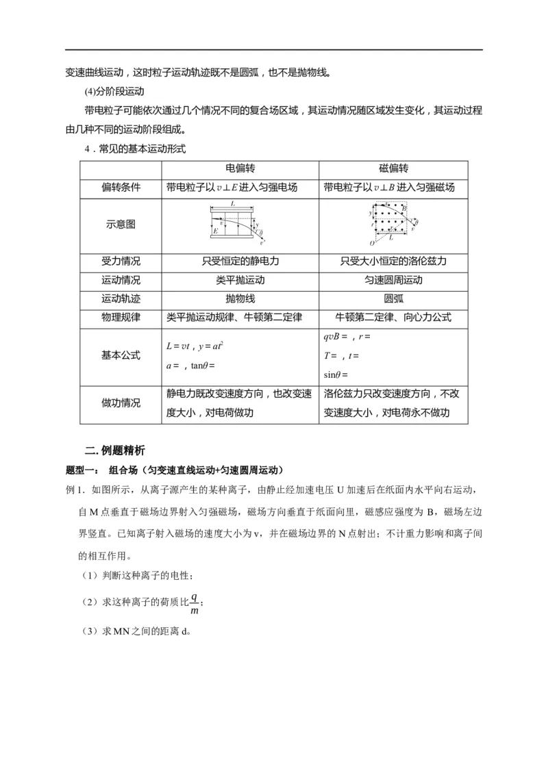 第78讲带电粒子在组合场中的运动（解析版）_4.2025物理总复习_2023年新高复习资料_专项复习_2023届高三物理高考复习101微专题模型精讲精练