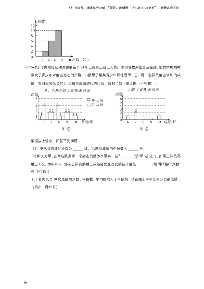 备考2026中考数学真题2025分类精编精练21数据的分析（含解析）_02中考总复习（2026版更新中）_02-数学-中考总复习_2026年中考复习（更新中）_备考2026中考数学真题2025分类精编精练