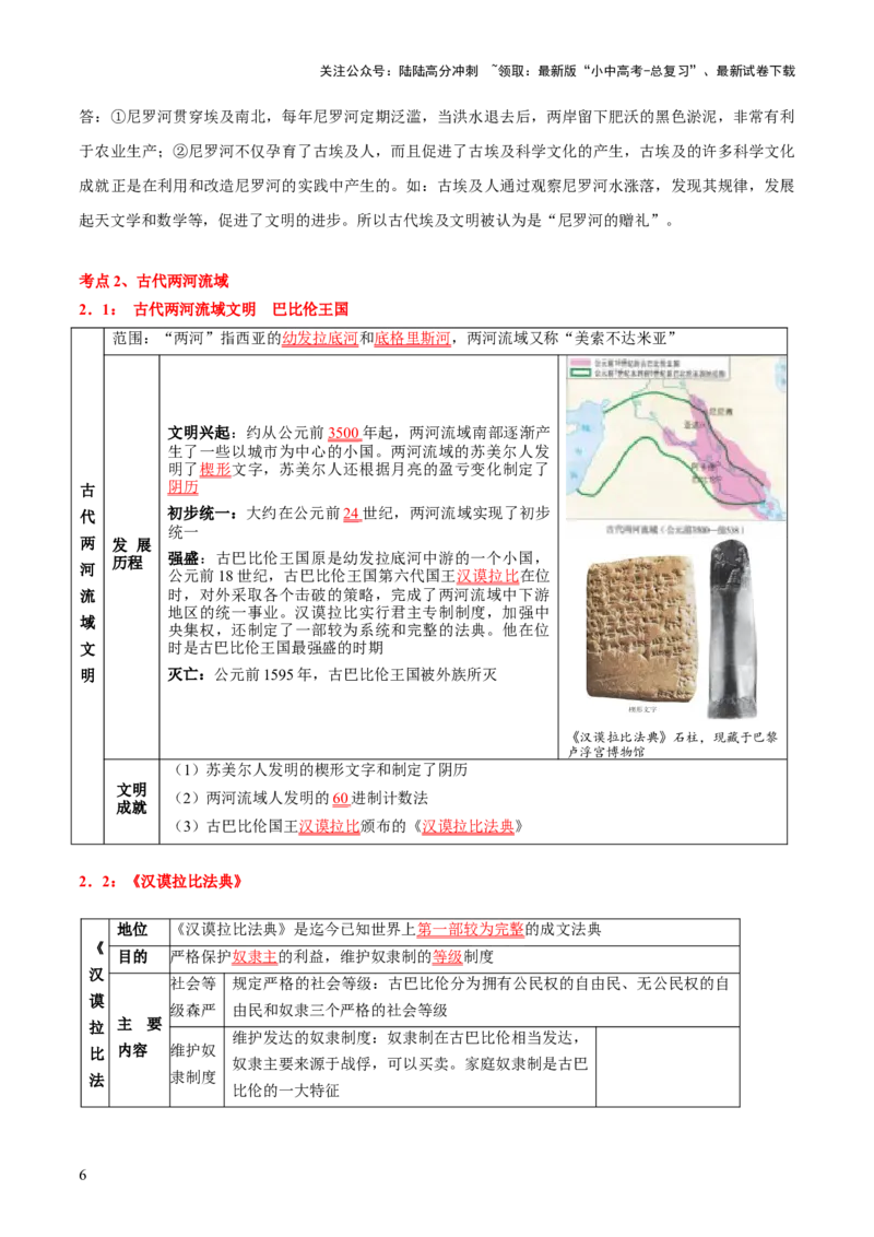 主题11+古代世界（历史时空+热词背诵+考点梳理+素养导向+命题预测）-2025年中考历史一轮知识点梳理_02中考总复习（2026版更新中）_06-历史-中考总复习_2025年中考复习资料