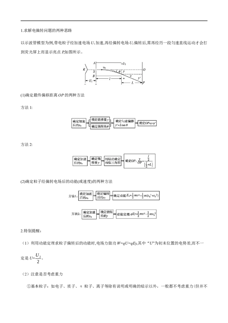 专题46电容器的动态分析、带电粒子在电场中的直线和抛体运动（解析版）_4.2025物理总复习_2023年新高复习资料_一轮复习_2023届高三物理一轮复习多维度导学与分层专练