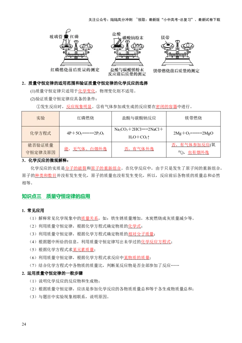 主题一物质的化学变化（讲练）（解析版）_02中考总复习（2026版更新中）_05-化学-中考总复习_2025年中考复习资料_2025中考二轮课件ppt+讲义+练习化学_讲义+练习
