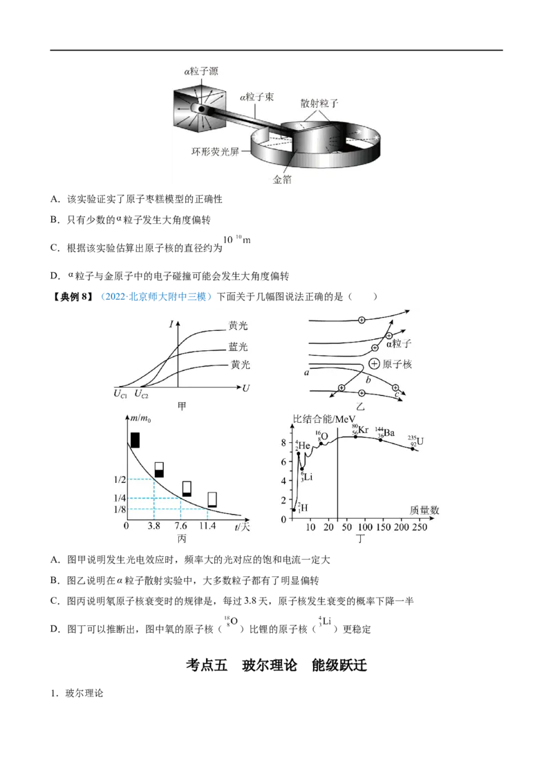 专题36原子结构和波粒二象性&mdash;&mdash;全攻略备战2023年高考物理一轮重难点复习（原卷版）_4.2025物理总复习_2023年新高复习资料_一轮复习_全攻略备战2023年高考物理一轮重难点复习