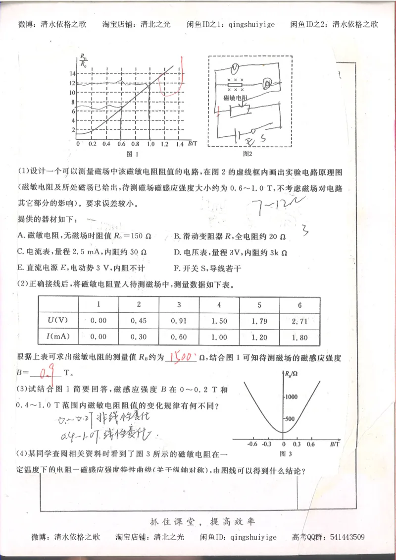 4.衡水中学高考积累与改错_高二物理（第2本）_85页_高中衡水学霸笔记_高中全部赠品_错题集高中九科_物理积累与改错