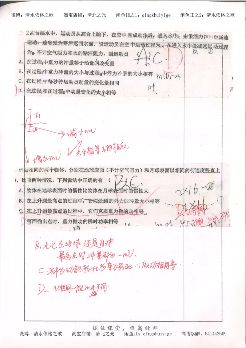 4.衡水中学高考积累与改错_高二物理（第2本）_85页_高中衡水学霸笔记_高中全部赠品_错题集高中九科_物理积累与改错