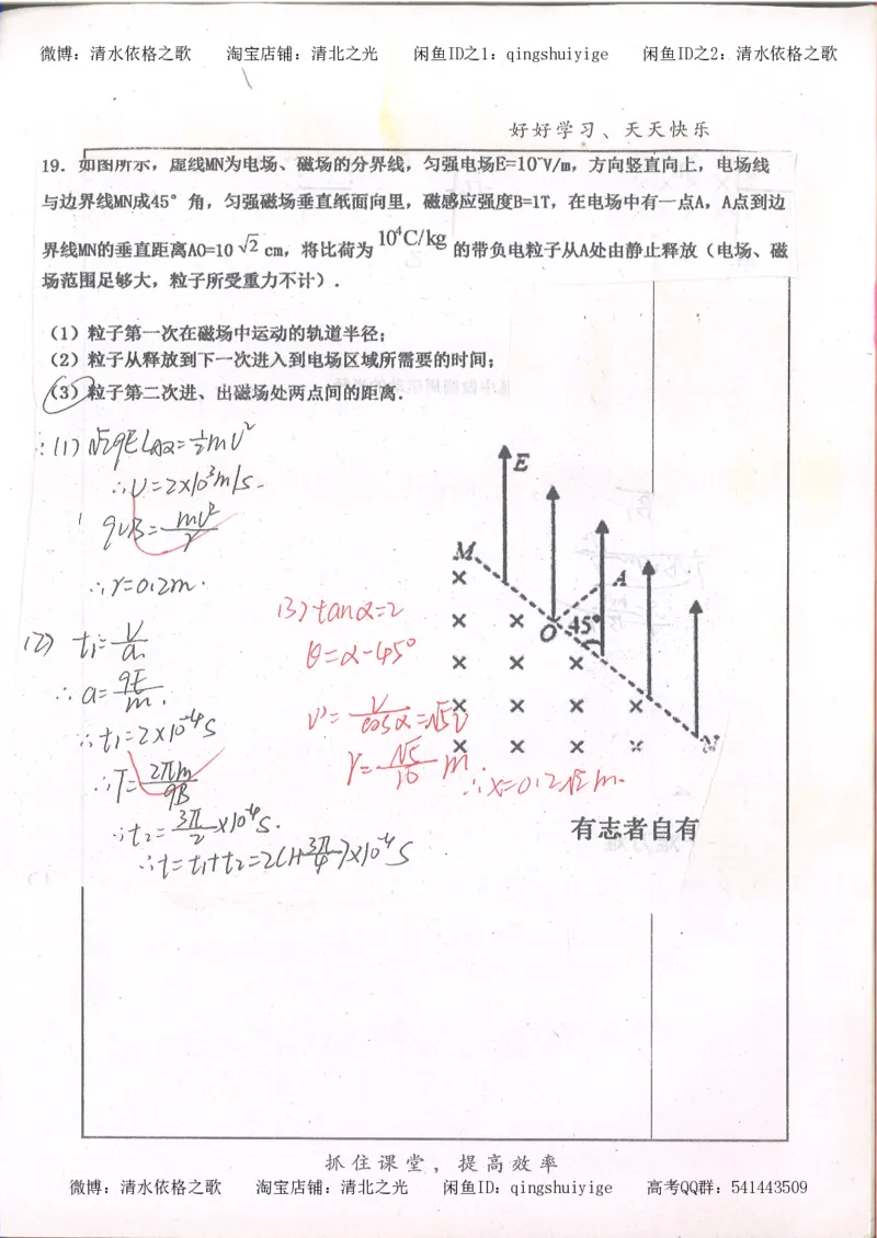 4.衡水中学高考积累与改错_高二物理（第2本）_85页_高中衡水学霸笔记_高中全部赠品_错题集高中九科_物理积累与改错