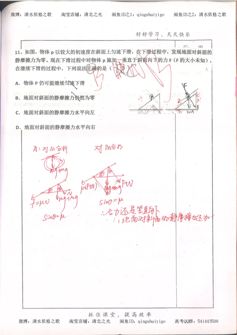 4.衡水中学高考积累与改错_高二物理（第2本）_85页_高中衡水学霸笔记_高中全部赠品_错题集高中九科_物理积累与改错