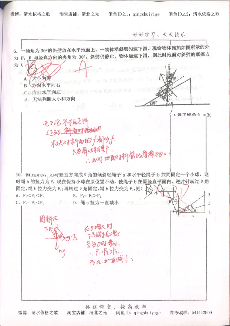 4.衡水中学高考积累与改错_高二物理（第2本）_85页_高中衡水学霸笔记_高中全部赠品_错题集高中九科_物理积累与改错