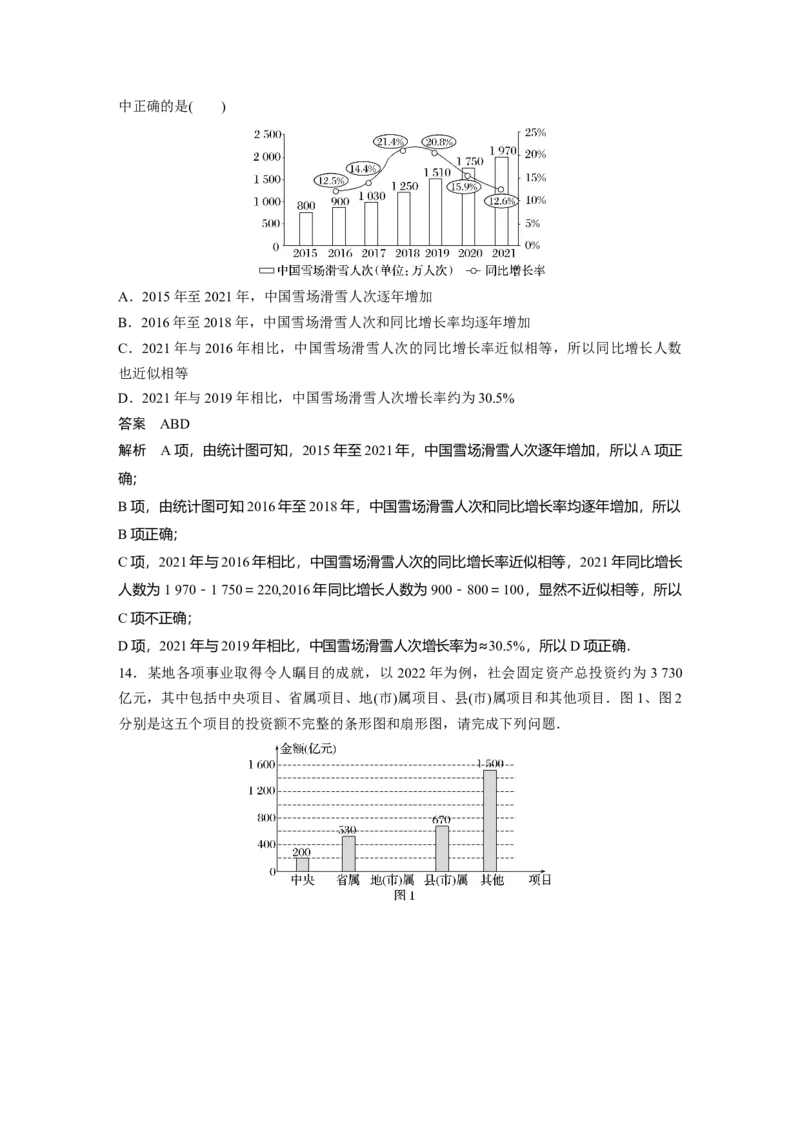 2024年高考数学一轮复习（新高考版）第9章　&sect;9.1　随机抽样、统计图表_2.2025数学总复习_2024年新高考资料_1.2024一轮复习_2024年高考数学一轮复习讲义（新高考版）