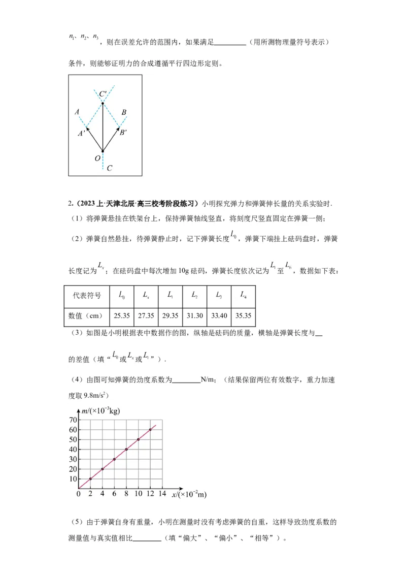 专题18力学试验（原卷版）_4.2025物理总复习_2024年新高考资料_2.2024二轮复习_2024年高考物理二轮热点题型归纳与变式演练（新高考通用）
