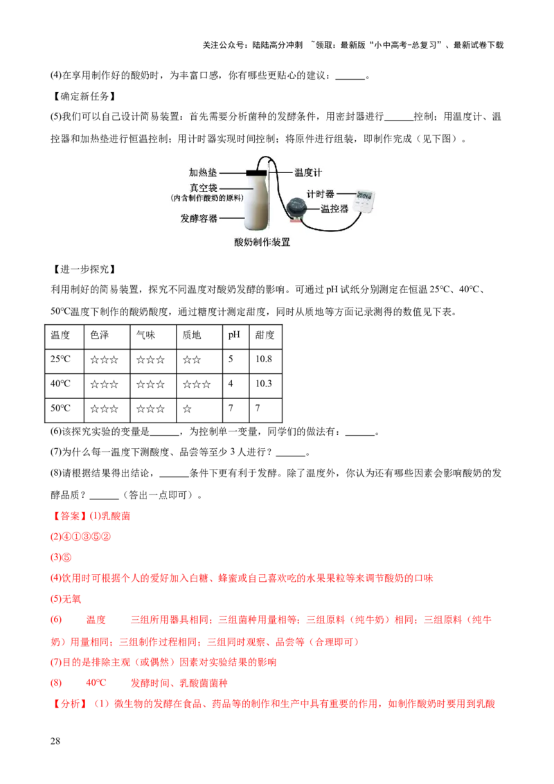 主题七生物学与社会&middot;跨学科实践（测试）（解析版）_02中考总复习（2026版更新中）_08-生物-中考总复习_2025中考复习资料_2025中考二轮课件ppt+讲义+练习生物_测试