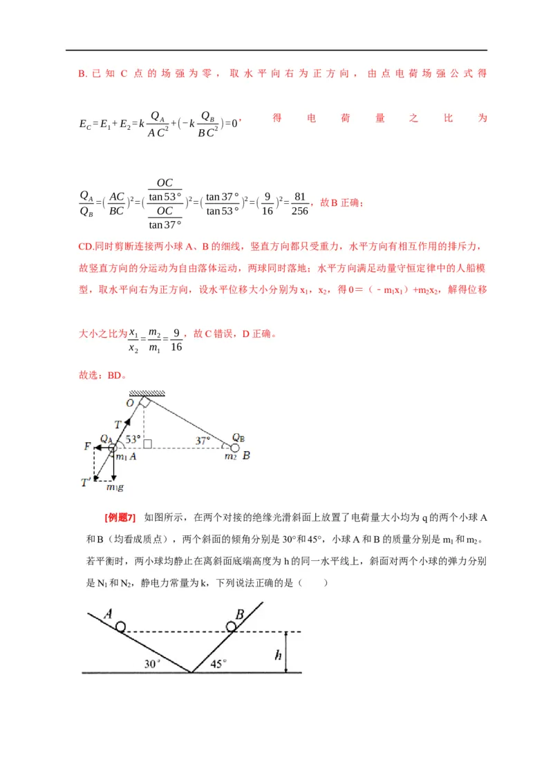 专题15电场的力学性质（解析版）_4.2025物理总复习_赠品通用版（老高考）复习资料_专项复习_2023年高考冲刺物理热点知识讲练与题型归纳（全国通用）