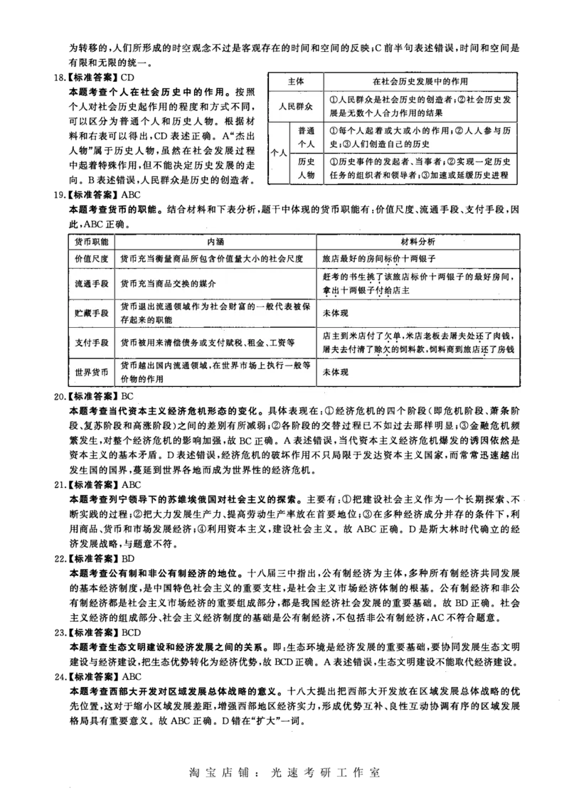 2014年考研政治答案解析_考研（政治）历年真题(1994-2025）_1.真题及解析_2.2009-2023年考研政治真题及解析_2009-2023年考研政治解析
