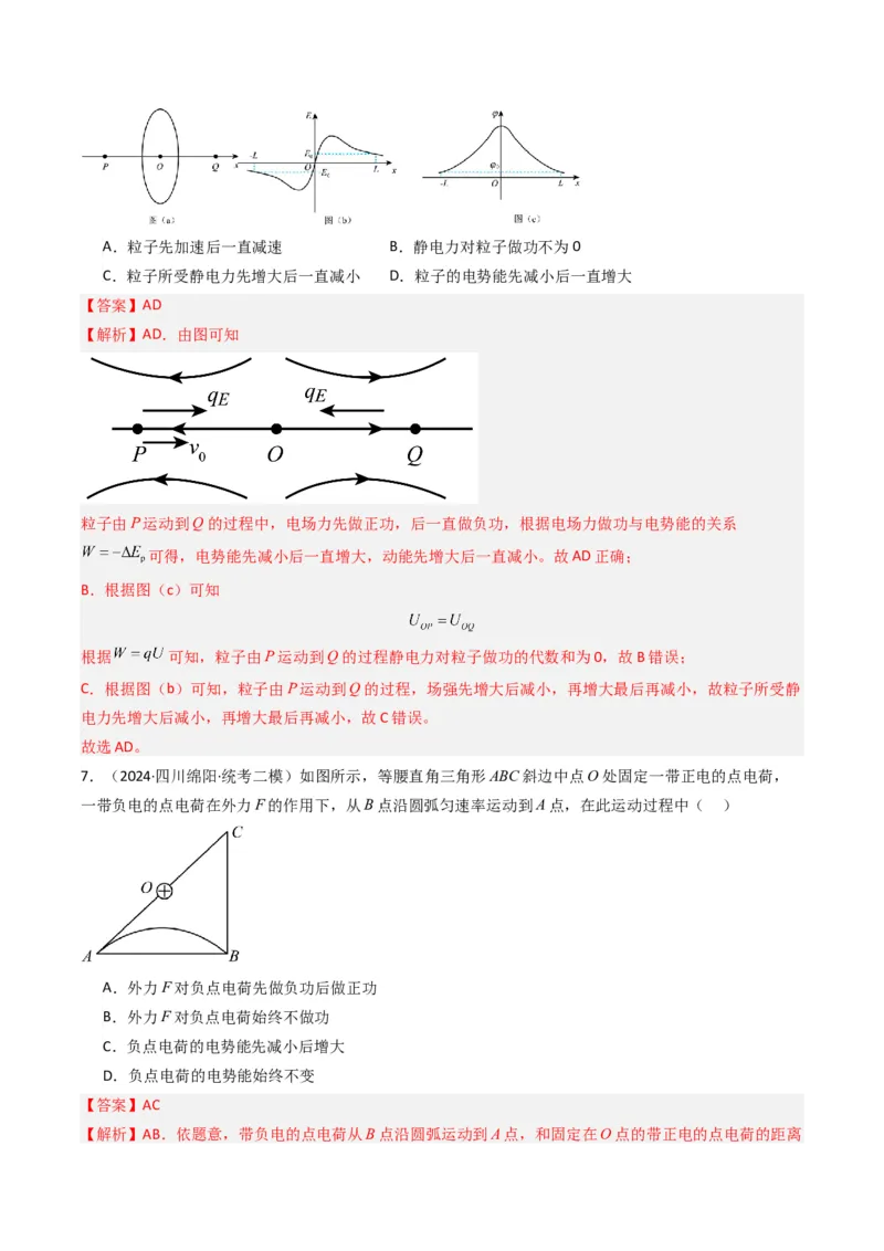 热点06静电场&ldquo;点线面迹&rdquo;模型（解析版）_4.2025物理总复习_2024年新高考资料_3.2024专项复习_2024年高考物理热点&middot;重点&middot;难点专练（新高考专用）