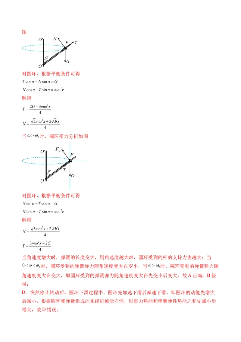 秘籍05圆周运动（水平面内、转盘模型、绳球模型、杆球模型等）中的临界问题（解析版）-备战2024年高考物理抢分秘籍_4.2025物理总复习_2024年新高考资料_5.2024三轮冲刺