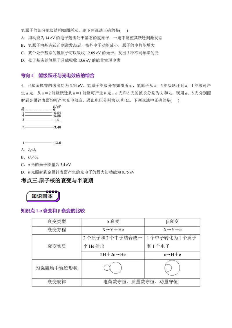 第68讲原子结构和原子核(讲义)（原卷版）_4.2025物理总复习_2025年新高考资料_一轮复习_2025年高考物理一轮复习讲练测（新教材新高考）