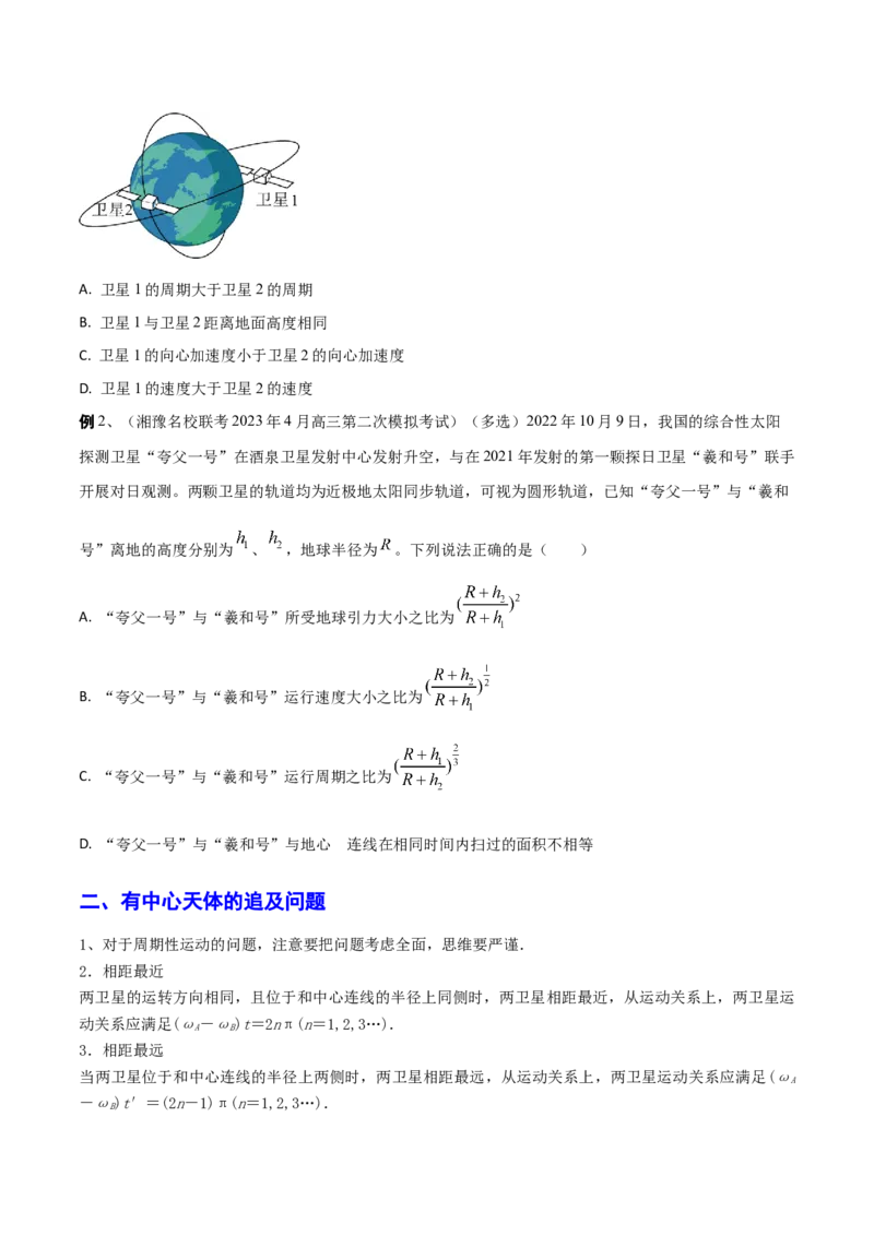 秘籍11万有引力与天体运动热点问题-备战2023年高考物理抢分秘籍（新高考专用）（原卷版）_4.2025物理总复习_2023年新高复习资料_备战2023年高考物理抢分秘籍（新高考专用）