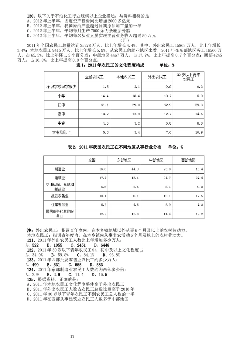 2013年北京公务员考试《行测》卷_34省+国考真题_此文件夹为word版,不推荐使用_此word版为,不推荐使用_此word版为,不推荐使用_此word版为,不推荐使用