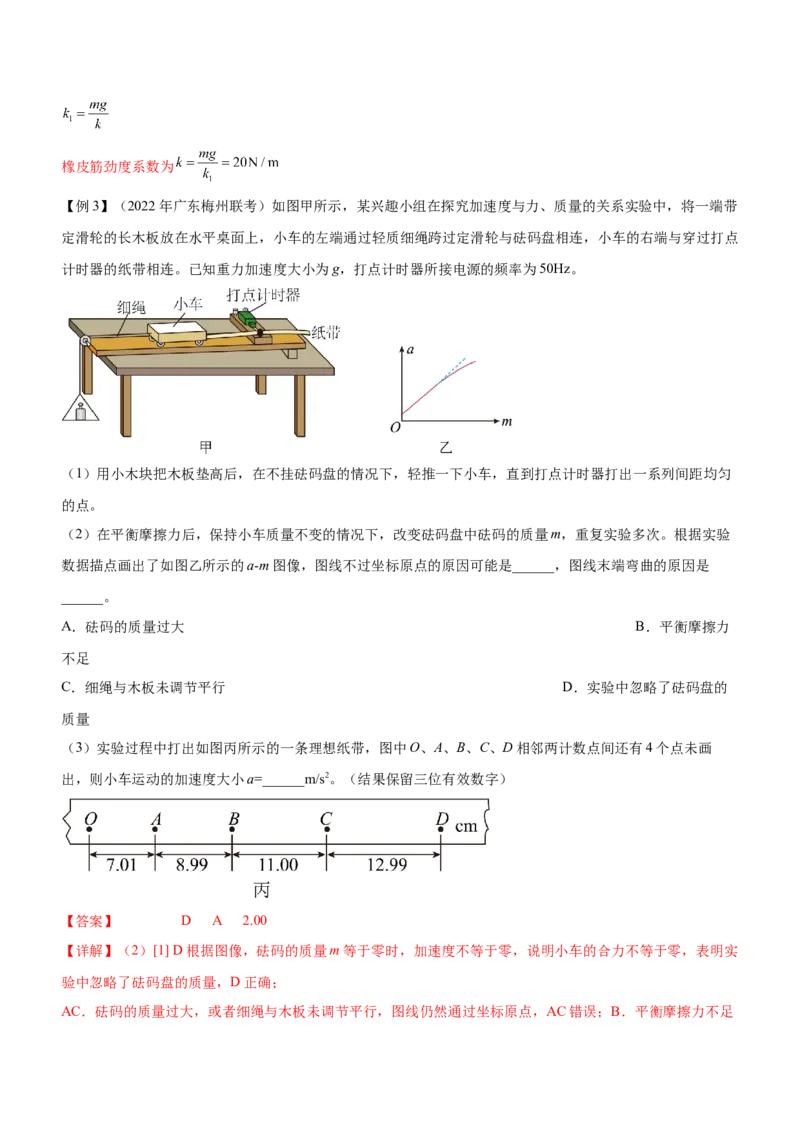 专题15力学实验（精讲）_4.2025物理总复习_赠品通用版（老高考）复习资料_二轮复习_2023年高考物理二轮复习讲练测（全国通用）288435117
