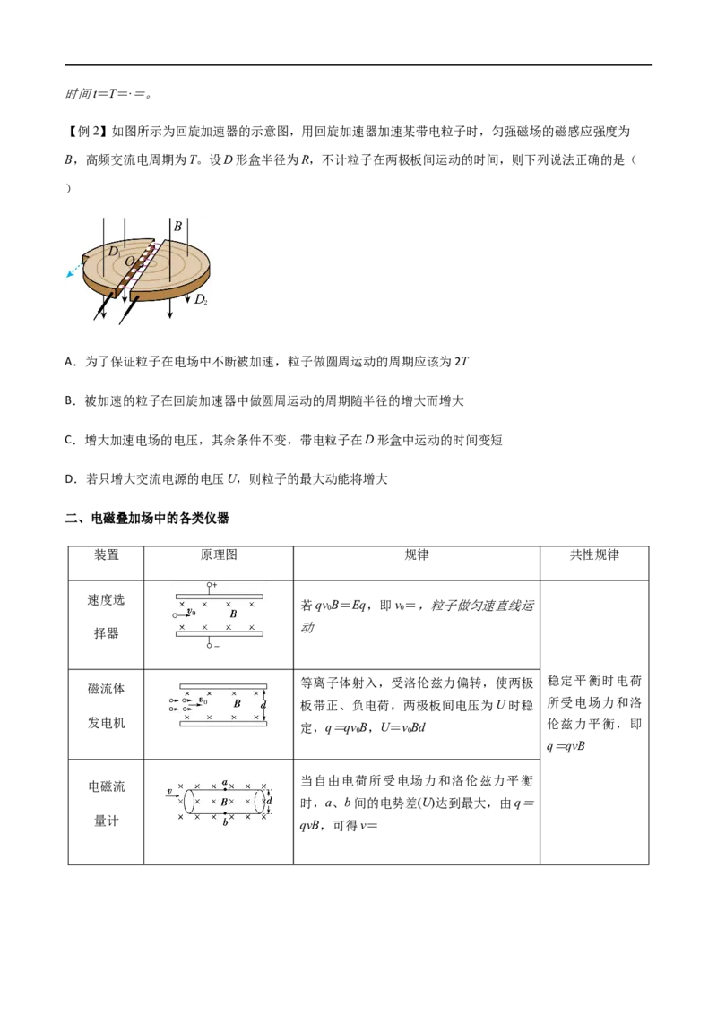 专题59电磁组合场和叠加场中的各类仪器（原卷版）_4.2025物理总复习_2023年新高复习资料_一轮复习_2023届高三物理一轮复习多维度导学与分层专练