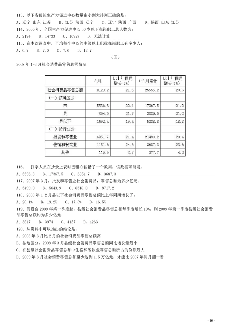 2009年913公务员联考《行测》（辽宁、海南、重庆、福建、新疆卷）_34省+国考真题_34省考+国考pdf版推荐用这个版本_34省行测+申论真题pdf推荐用这个版本_题目_663