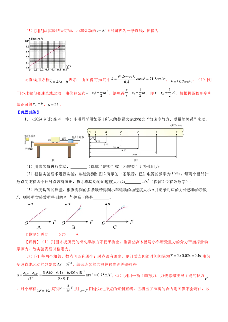 押江苏卷12题实验（解析版）_4.2025物理总复习_2024年新高考资料_5.2024三轮冲刺_备战2024年高考物理临考题号押题（江苏卷）322751514