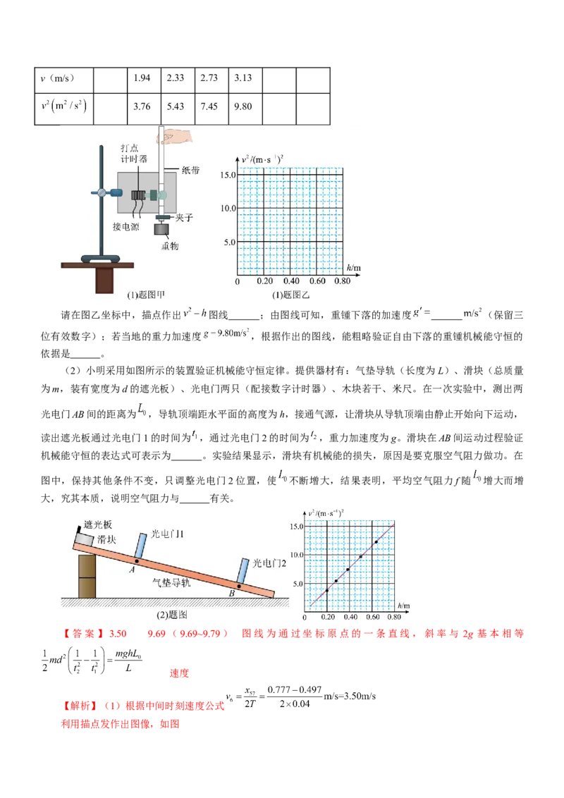 押江苏卷12题实验（解析版）_4.2025物理总复习_2024年新高考资料_5.2024三轮冲刺_备战2024年高考物理临考题号押题（江苏卷）322751514