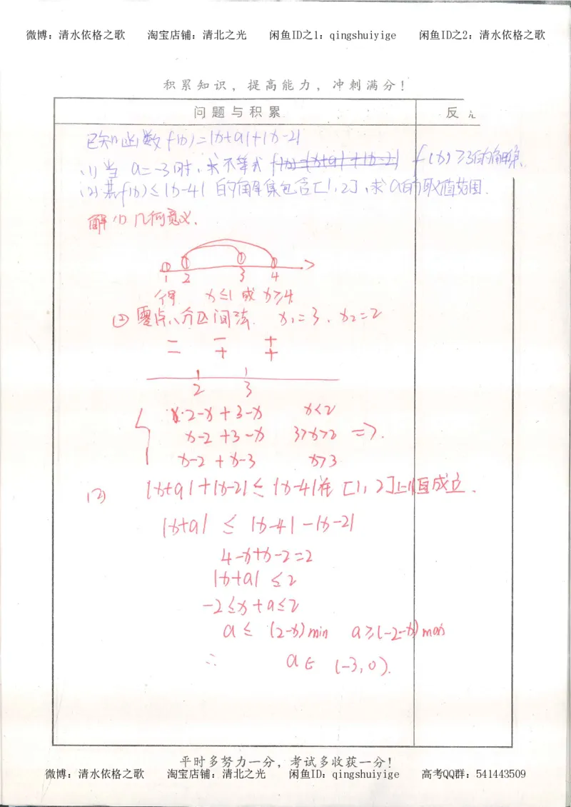 7.衡水中学高考积累与改错_高三数学（第3本）_126页_高中衡水学霸笔记_高中全部赠品_错题集高中九科_数学积累与改错