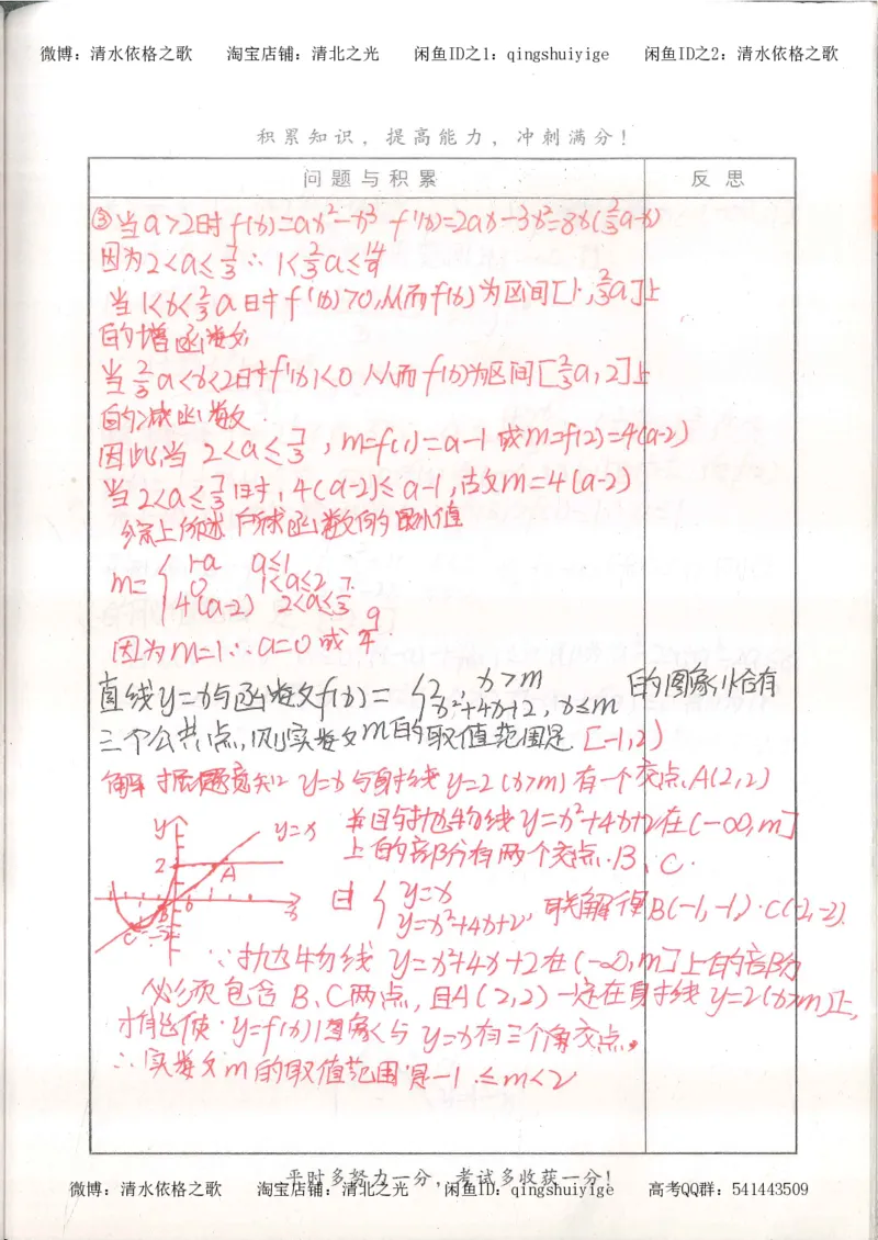 7.衡水中学高考积累与改错_高三数学（第3本）_126页_高中衡水学霸笔记_高中全部赠品_错题集高中九科_数学积累与改错