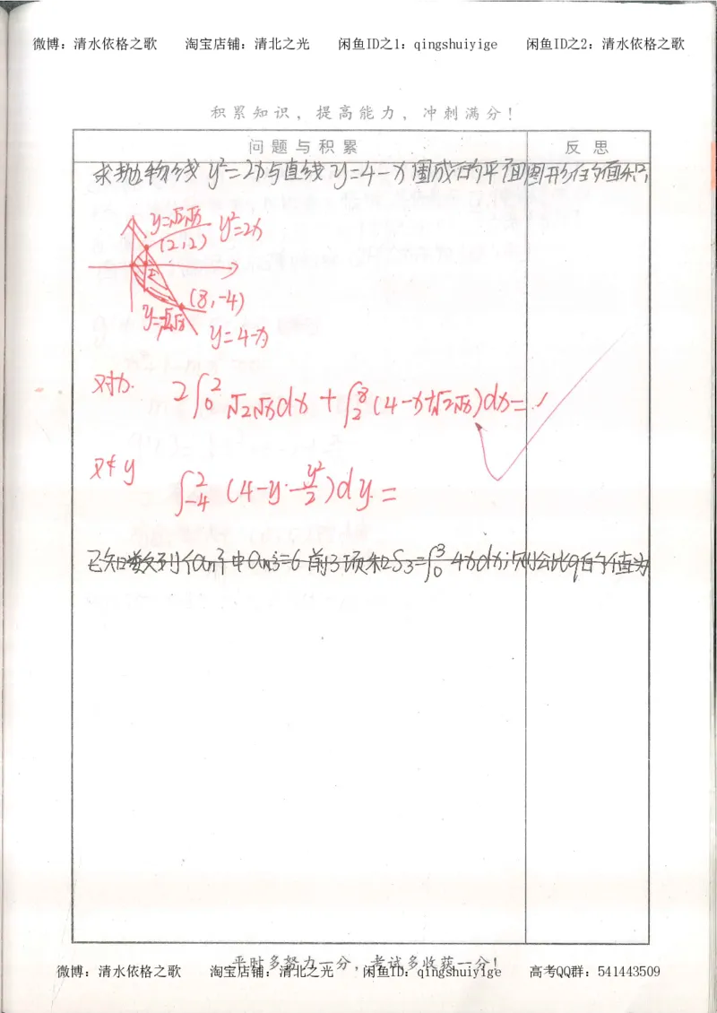 7.衡水中学高考积累与改错_高三数学（第3本）_126页_高中衡水学霸笔记_高中全部赠品_错题集高中九科_数学积累与改错