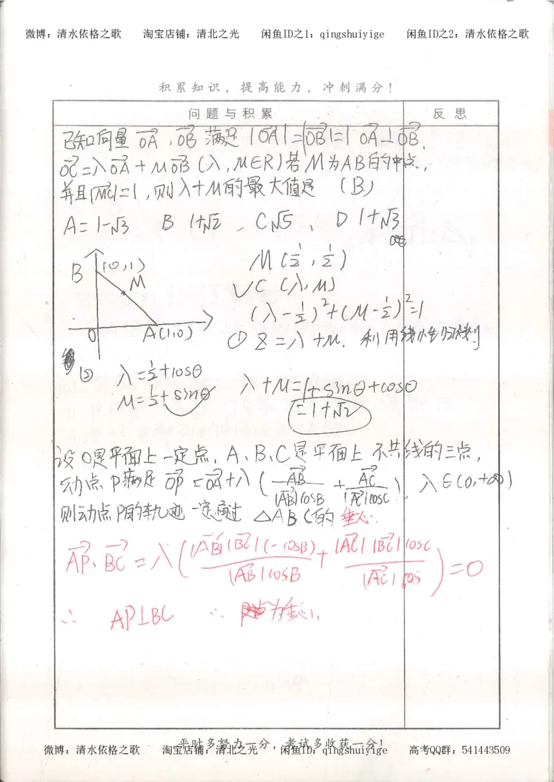 7.衡水中学高考积累与改错_高三数学（第3本）_126页_高中衡水学霸笔记_高中全部赠品_错题集高中九科_数学积累与改错