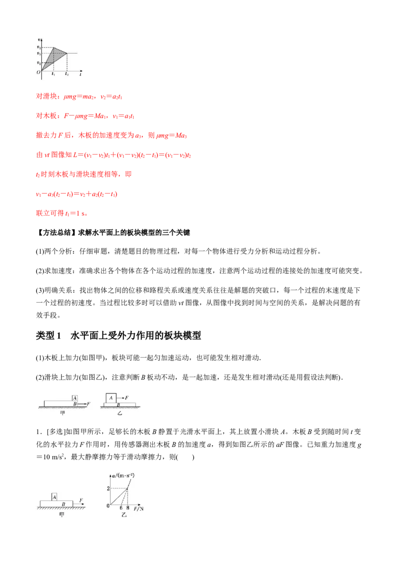 专题4.3板块模型（解析版）_4.2025物理总复习_2023年新高复习资料_二轮复习_2023届高考物理二、三轮复习总攻略290387341_专题4.3板块模型-2023届高考物理二、三轮复习总攻略