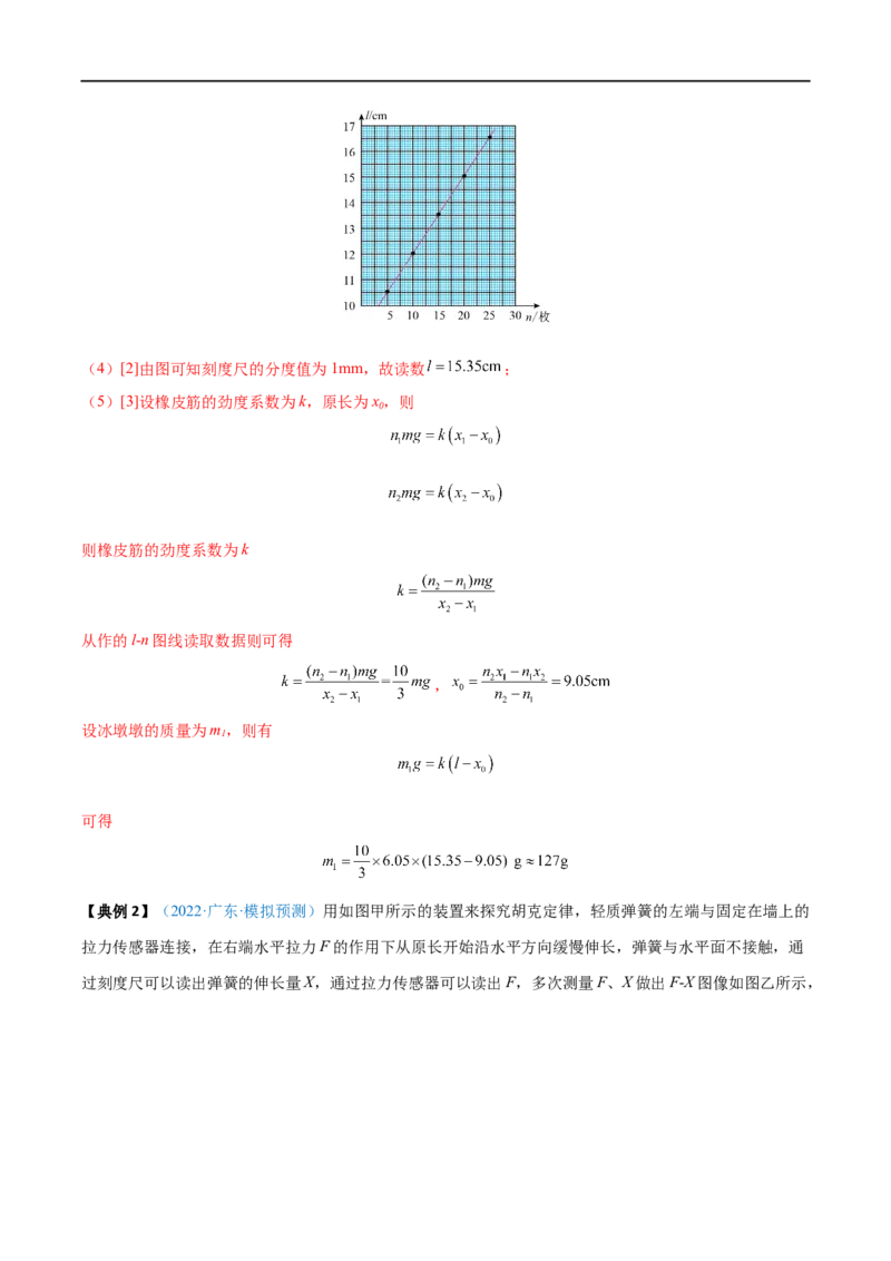 实验02探究弹簧弹力与形变量的关系&mdash;&mdash;全攻略备战2023年高考物理一轮重难点复习（解析版）_4.2025物理总复习_2023年新高复习资料_一轮复习