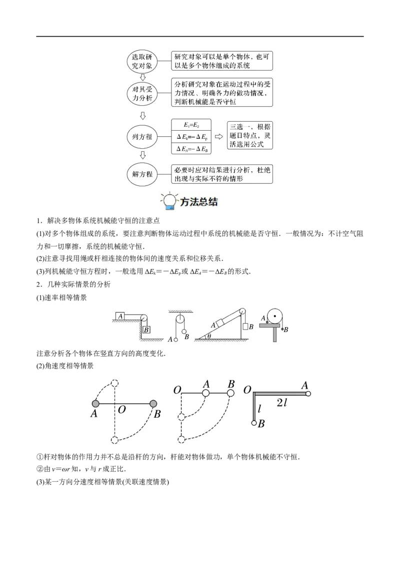 专题14机械能守恒定律及其应用&mdash;&mdash;全攻略备战2023年高考物理一轮重难点复习（原卷版）_4.2025物理总复习_2023年新高复习资料_一轮复习_全攻略备战2023年高考物理一轮重难点复习